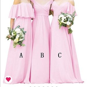 Pale Pink strapless dress